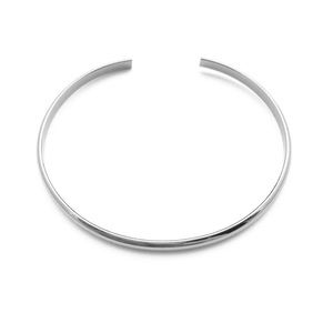 Honeycat cuff bangle bracelet in silver